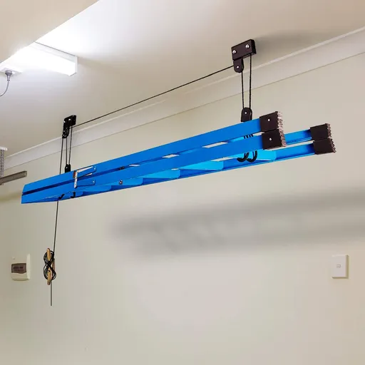 Kayak Bike Hoists Hanger Ladder Ceiling Mount 20kg Capacity Hooks Pulleys