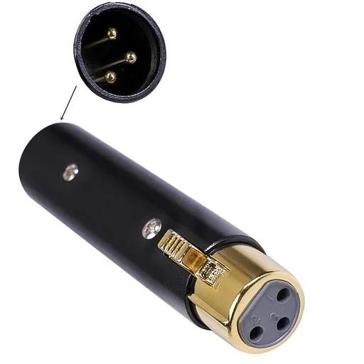 3 Pin Female to 3 Pin Male Adaptor,Audio Interfaces,for Stereo Microphone Cable Female Adapter for Microphone and Mixer