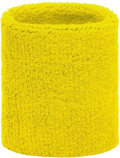 Yellow wrist sweatband