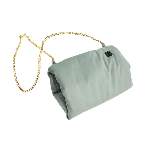 Electric Heating Pouch Green Velvet Heated Hand Warmer Pouch for Hunting Camping Xmas Gifts
