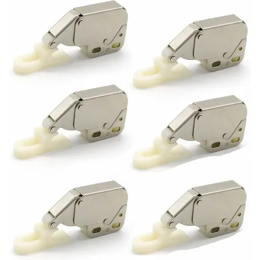 Mini latches with spring, 6 pcs Mini automatic spring lock, Spring lock, Spring lock Mini cabinet lock Mini latch for kitchen cabinet door