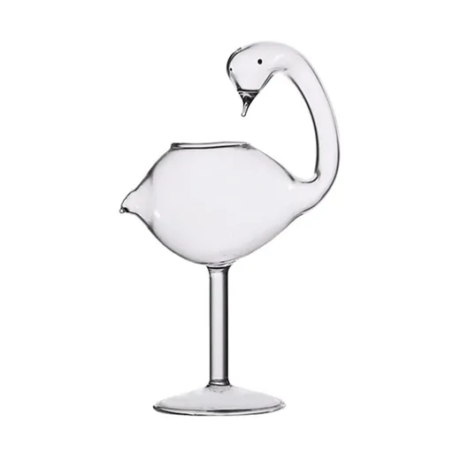 Cocktail Glass - Swan Glass 6oz Creative Drinking Glasses Wedding Gift for Juice, Martini, tequila, margarita