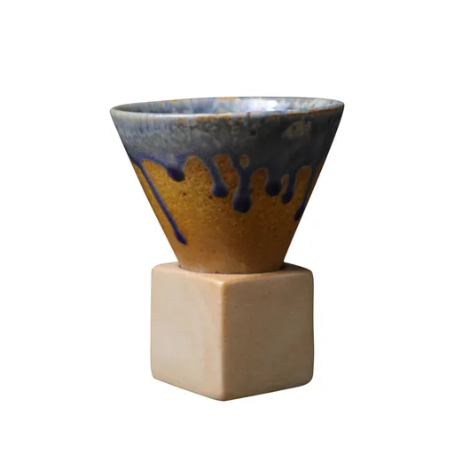 200mL Japanese Pottery Mug Coffee Mug Latte Cup with Base Ceramic Mug