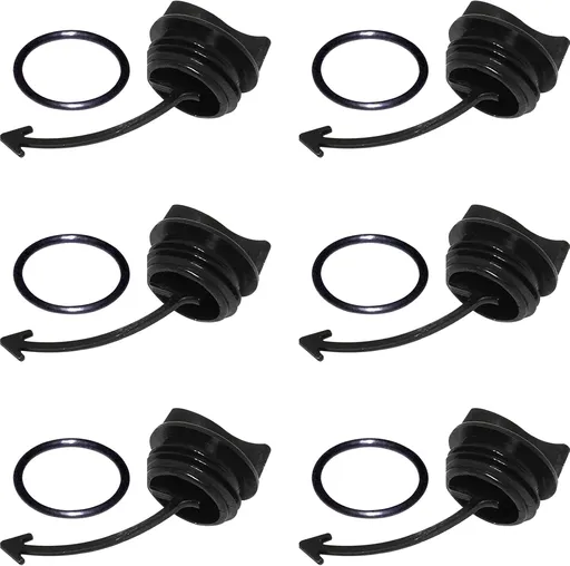(6-Pack) Exact Replacement Part Compatible with SeaDoo Drain Plug GTI SE LIMITED RENTAL GTS PRO Spark WAKE 130 155 4 TEC 2011-2014 292001352 292001320