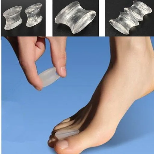 Hallux Valgus Classic Silicone Toe Separator - Toe Corrector - 2 pieces