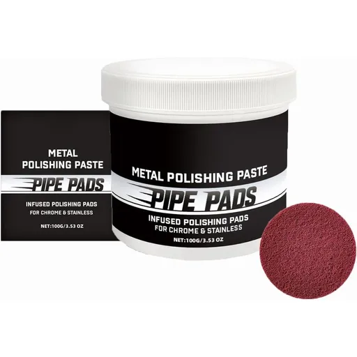 Buffing and Finishing Care Set Achieve a Brilliant Shine with Ease Metal Polishing Paste Pipe Infused Polishing Pads Rust Buffing Cream for Cars Trucks Motorcycles