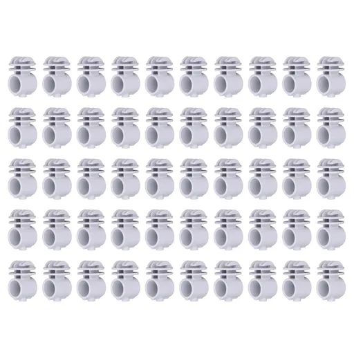 50 Pcs/set 2.1CM Insulator Screws Pulse Grid System Accessories for Electronic Fence Bearing Rod Gray
