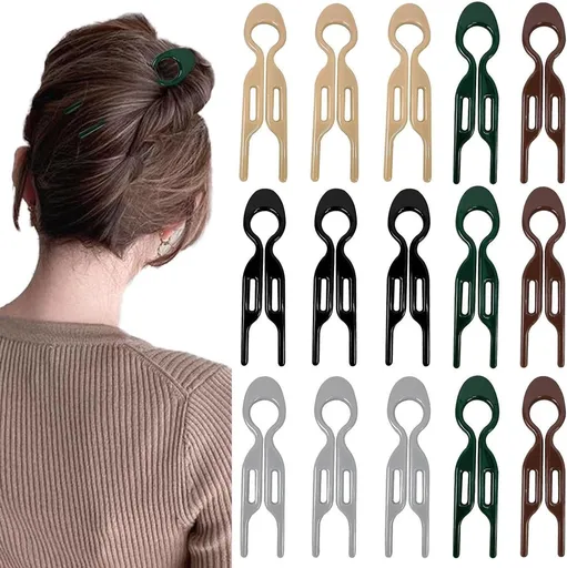 15 pieces - Hairpin - Hair clip - Hair Accessory - U-shaped hairpin - hair comb - hair clips - hair styling accessories - hair accessories for women - hair styling clips - hair styling tools - multifunctional hair clips - 9 cm - 5 colors