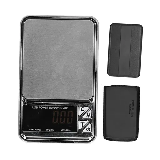 Electronic Scale High Accuracy LCD Display Portable Stainless Steel Jewelry Scale