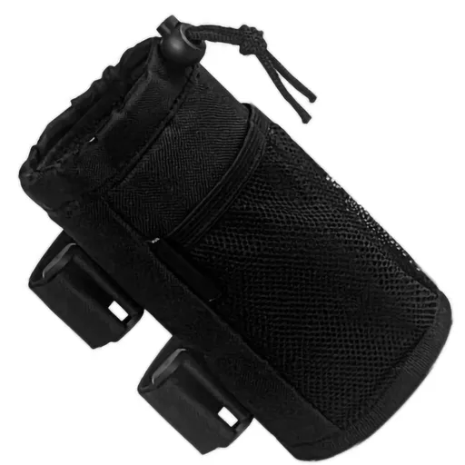 Bike Cup Holder Bike Water Bottle Bag with Mesh Pockets Suspension Vehicle Water Bottle Bag Insulation Bag Bicycle Water (Black)
