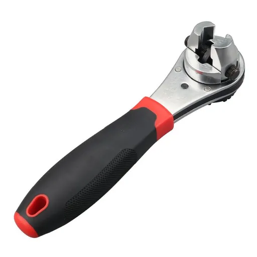 8 Inch Adjustable Ratchet Socket Wrench,Performance Tool Dual Drive Flex Head Ratchet capacity from 1/4-7/8 inch