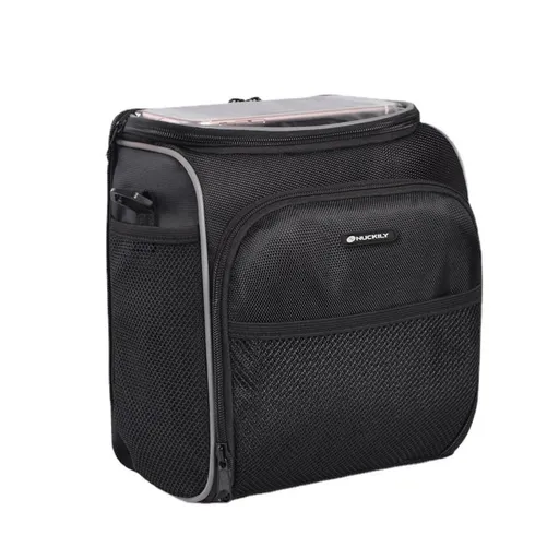 NUCKILY Bicycle Front Bag Waterproof 6L Polyester Black