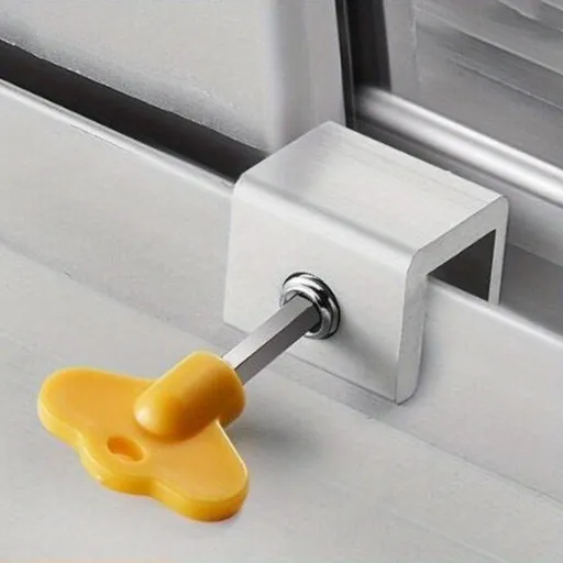 1pc Sliding Sash Stopper, Cabinet Locks Straps, Doors Security Anti-theft Lock, Window Sliding Door Safety Lock One Hole