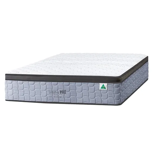 Laura Hill Essential Double Mattress Australian Made 5-Zone Pocket Spring High-Density Foam Bed