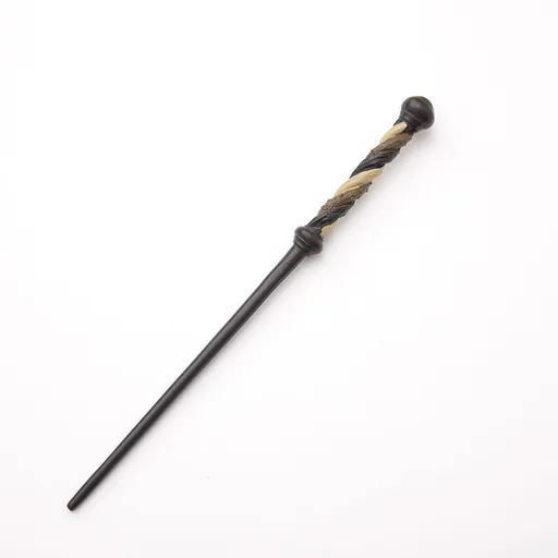 Delicate Fashion Cosplay Wand, Gloss Resin Finish, Halloween Party Supply, Style 39, Blue Gold Stamping Ribbon Gift Box