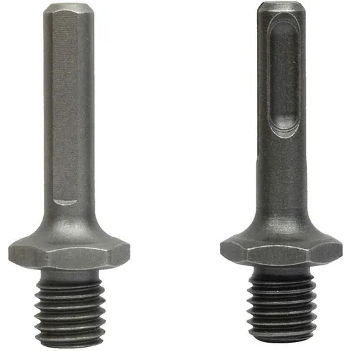 M14 external thread to SDS Plus internal thread and internal triangle adapter for drill grinder, from DEBUNS