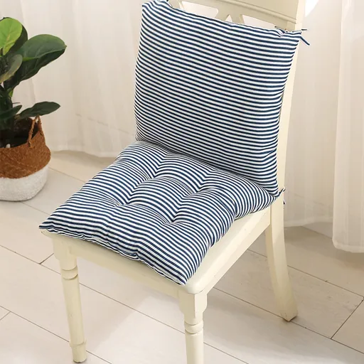 High Back Chair Cushions with Ties, 15.7" Indoor Outdoor Rocking Patio Chair Cushions, Non-skid No-Slip Onepiece Dining Chair Pad for Kitchen Dining Room Living Room Black