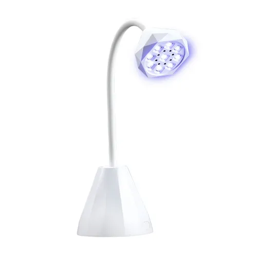 Desktop Nail Lamp Mini Light Therapy Lamp Nail Extension Adhesive Baking Lamp Nail Adhesive Quick Drying UV Curing Lamp Adjustable Hose