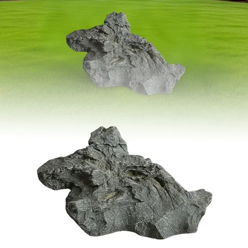 Rock Cover for Landscaping Outdoor Decor, Artificial Rock for Garden Yard, Realistic Lightweight Well Cover, Landscape Rockery Prop, Indoor Outdoor Sandstone Ornament