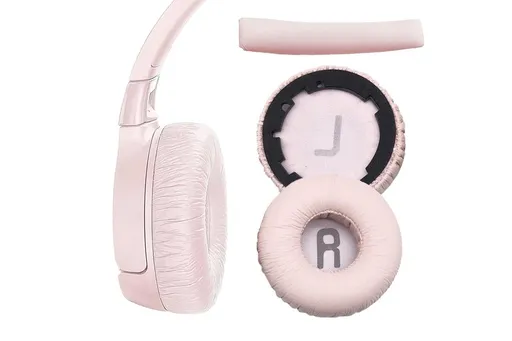 Ear Pads Cushion Cover Replacement Headband Replaceable Foam Headphone Cover for JBL Tune600BT T660NC T670NC Wireless Headphone Ear Pads Headphone Ear Pad Repair Parts -Pink