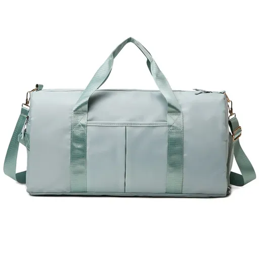 Large Sports Gym Bag Oxford Travel Bag Wet Dry Storage for Swimming - Green