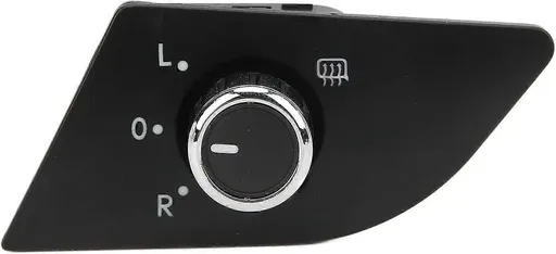 561959565C ABS Side Mirror Door Mirror Switch, Side Mirror Knob Adjust Control Knob Replacement Car Accessory