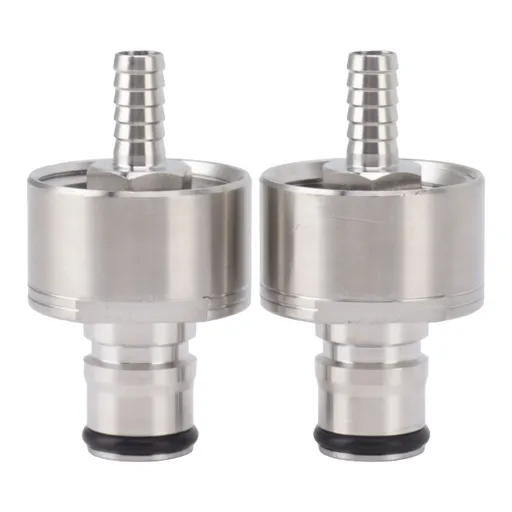 2PCS Stainless Steel Carbonation Cap Forced Carbonation PET Bottle Filling CO2 Coupling Cap for Soda Beer