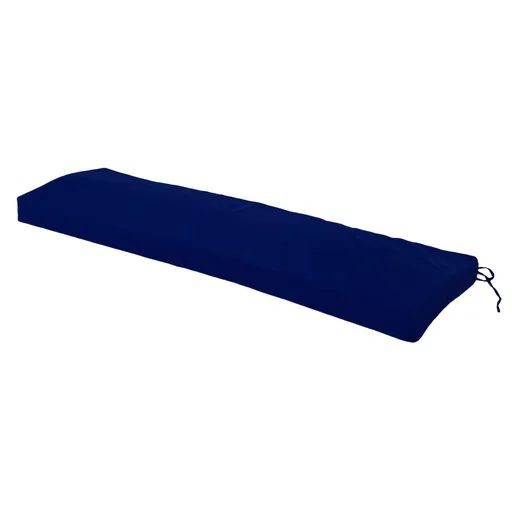 Outdoor Bench Cushion Water Proof Patio Furniture Garden Sofa Settee Couch Swing Pad with Strap Removable Cover Navy