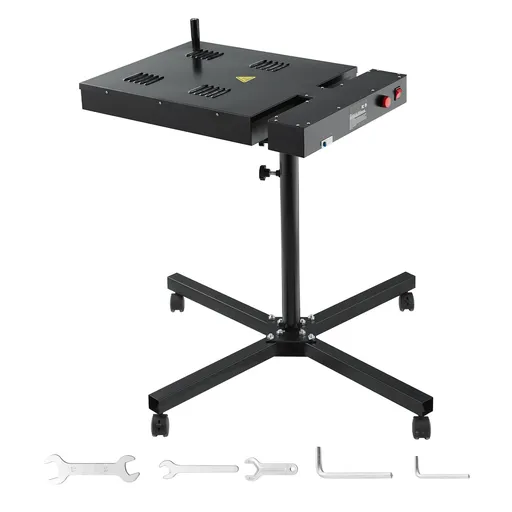 Flash Dryer, 18 x 25 inch Flash Dryer for Screen Printing, High Power Silk Screen Printing Dryer with Height Adjustable Stand, 360° Rotation, X-Shaped Base, Steel T-Shirt Curing Machine