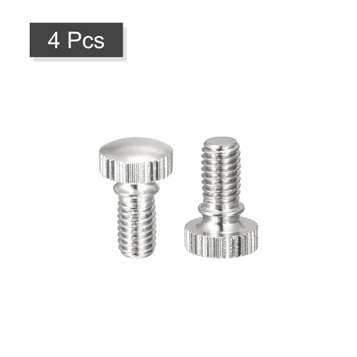 Knurled Thumb Screws, M3x10mm Brass Shoulder Bolts Grip Knobs Fasteners, 4Pcs has corrosion resistance, rust resistance