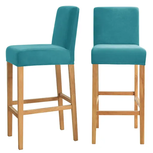 Stretch Removable Washable Dining Room Chair Covers,Bar Stool Covers,Barstool Chair Slipcovers Pub Counter Seat Cover (,Set of 2)Excluding chairs