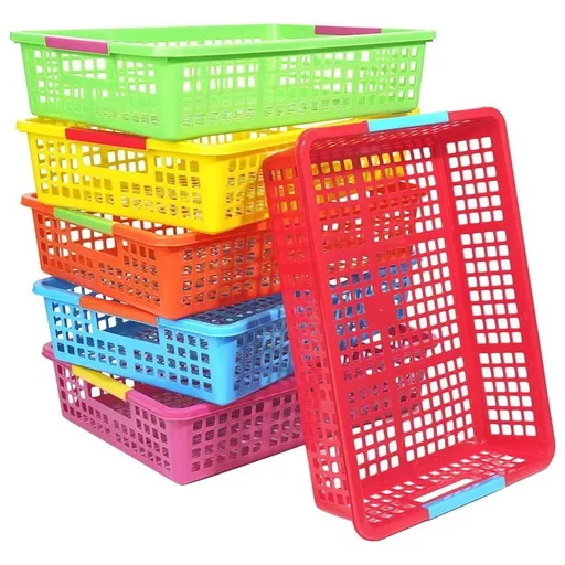 Teacher Tray, Plastic Classroom Paper Organizer, Turn-in Tray Classroom, Classroom Paper Tray, Home Book Basket,6Pcs