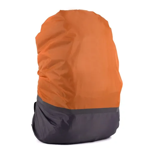 Dustproof Rain Cover Waterproof Backpacks Rain Cover with Reflective Strips - Orange Gray L