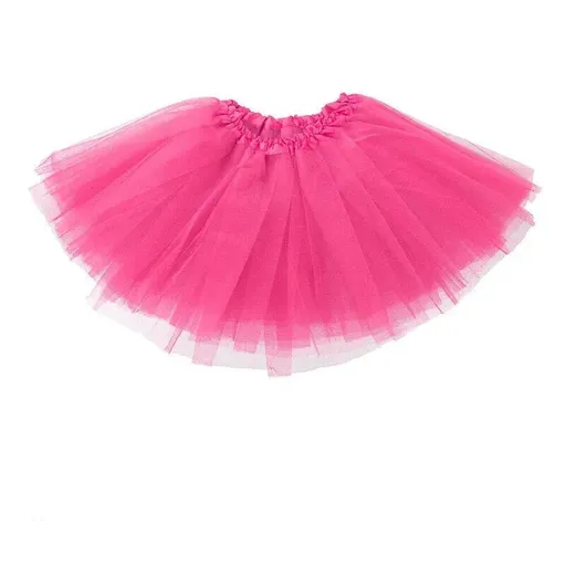 Girls Tutu Skirt Princess Dressup Party Costume Ballet Dancewear - Rose red