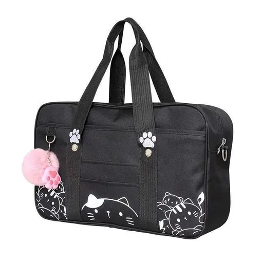 Hod Health & Home Kitten Duffle Bag - Black - Cat