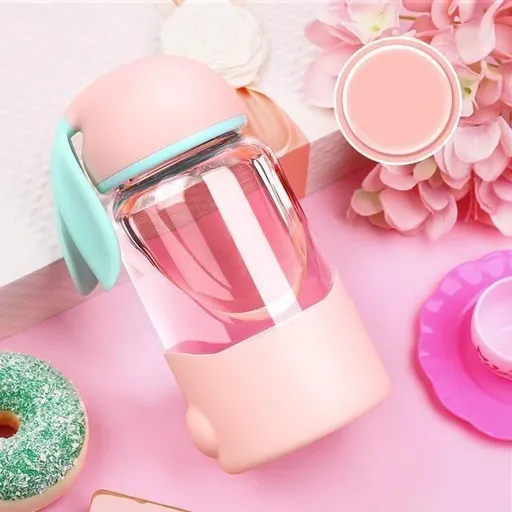 House Of Dasein Bunny Water Bottle Littles Age Regression - Pink