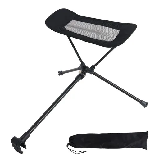 Universal Folding Camping Chair Foot Rest Ottoman Portable Recliner Lazy Retractable Footstool Leg Rest Chair for Hiking Fishing