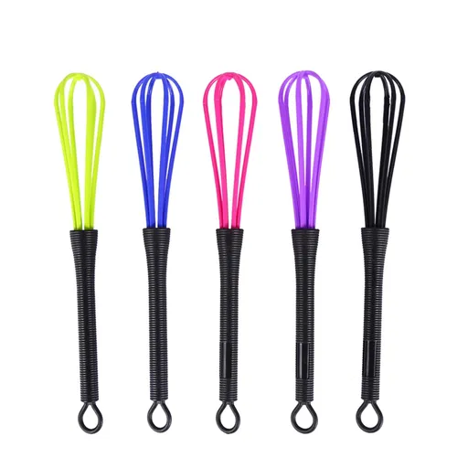 5PCS Plastic Salon Barber Hairdressing Hair Color Dye Cream Kitchen Balloon Mixer Tool for Blending, Whisking