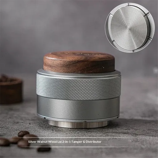 58mm Espresso Distributor, Slow Rebound Espresso Coffee Leveler Tool with Stainless Steel Base, Fits 58mm Blttomless Portafilters
