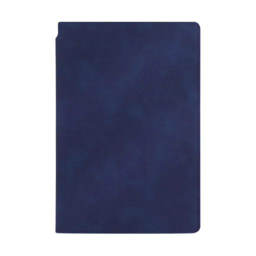 Dark Blue A4 PU Leather Whiteboard Notebook with 3-Color Pens, Eraser & Cloth - Reusable Eco-Friendly Desktop Memo Pad & Handheld Writing Tablet