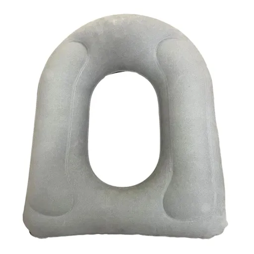Inflatable Portable Raised Seat With Base For Enhanced Bathroom And Comfort