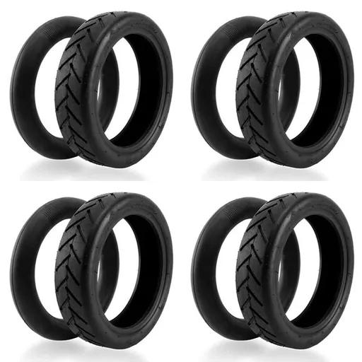 4pcs 8.5 Inch Universal Electric Scooter Tires 8.5X2 Thickened Non-Slip Wear- 81/2X2 Inner and Outer Tires