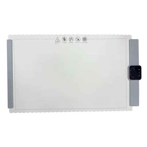 Electric Heating Tray Food Grade Silicone Non Slip Flexible Folding Food Warming Mat for Home Kitchen 660 X 390mm White