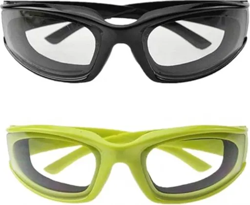 2 Piece Onion Goggles for Chopping, Anti Tear Eye Protection, Black