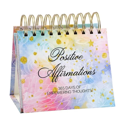 Inspirational Gifts for , Perpetual Calendar, Mindfulness Self Care Gifts for Women, Office Desk Accessories for Work, Desk Decor