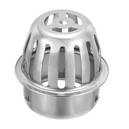 Dome Gutter Guard Filter Stainless Steel Downspout Strainer, Anti-Blocking Outdoor Gutter Cleaning Tool for Stops Leaves Debris