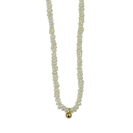 Women Crystal Bead Necklace Beach Necklaces Necklaces for Women Pearl Beaded Choker Necklace Stainless Steel Plated Choker