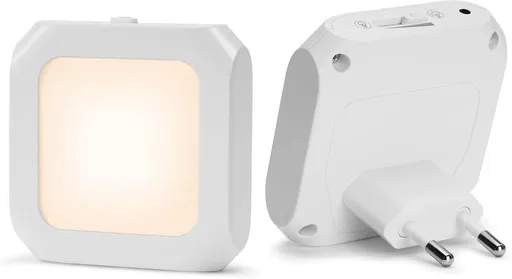 Night light - Night light plug - Adult night light - LED night light - With sliding dimming position - Suitable for bedrooms and staircases - For babies, adults, and children (pack of 2)