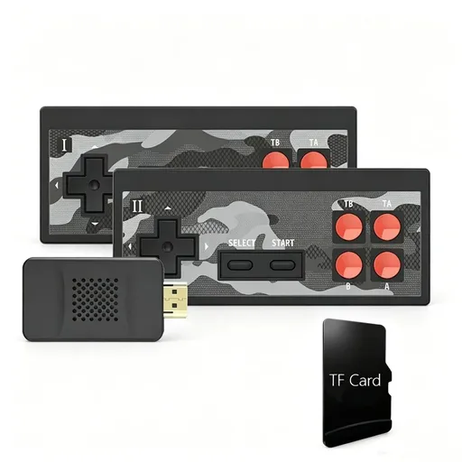 New Plus 4K Video Game Consoles Built-in 1800 Classic Retro Game Wireless Controller TV Output Kids Gifts