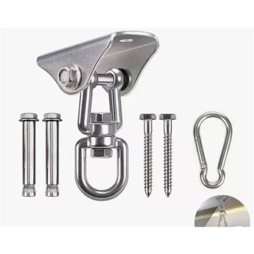 Stainless Steel Swivel Chain with 4 Snap Hooks for Heavy Bag, Gym Swing, Trapeze, and Hammock（70）